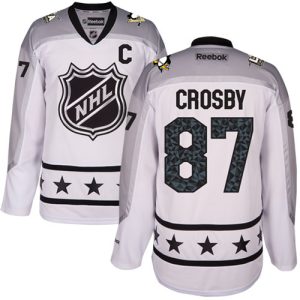 Pittsburgh Penguins Trikot #87 Sidney Crosby Authentic Weiß Reebok Metropolitan Division 2017 All-Star